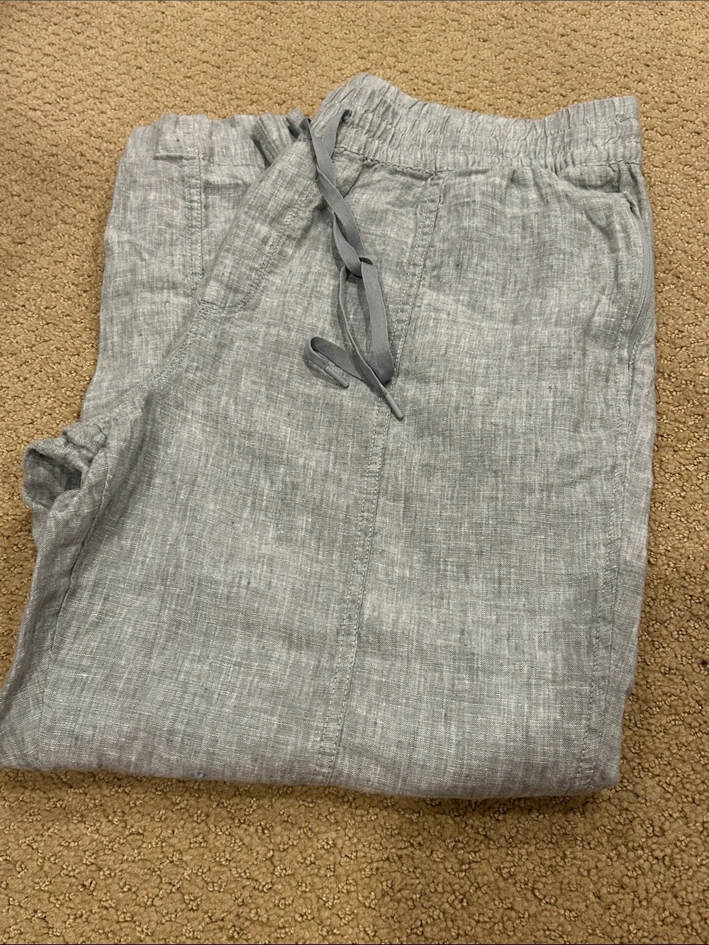 Athleta Linen Drawstring Pants Women’s Size XL